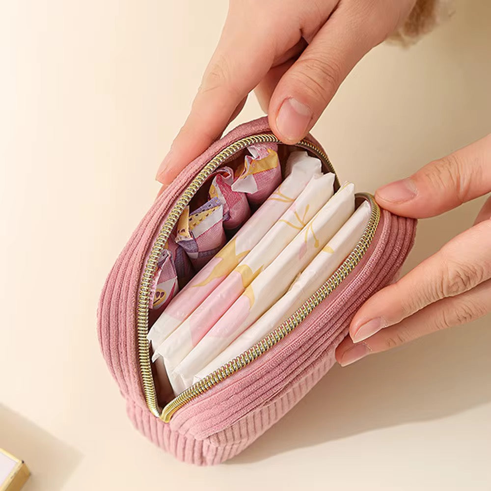 Luxury Corduroy Makeup Bag