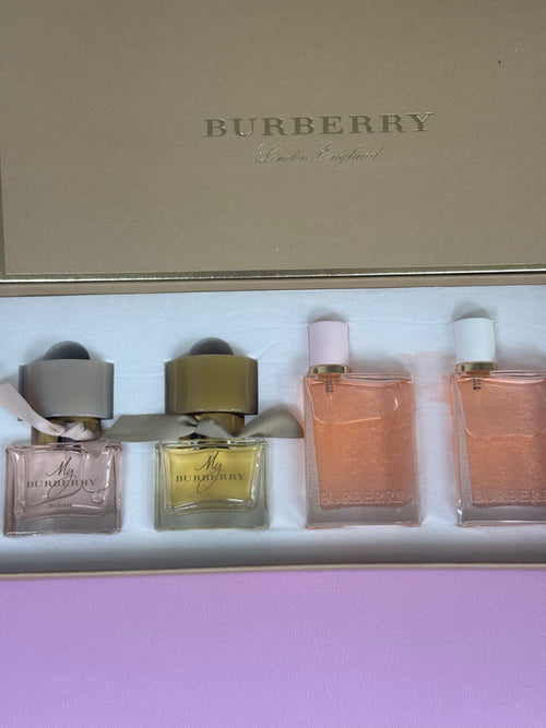 Burberry Mini Perfume Gift Set (4-Piece) – Luxury Travel Size Fragrance Collection