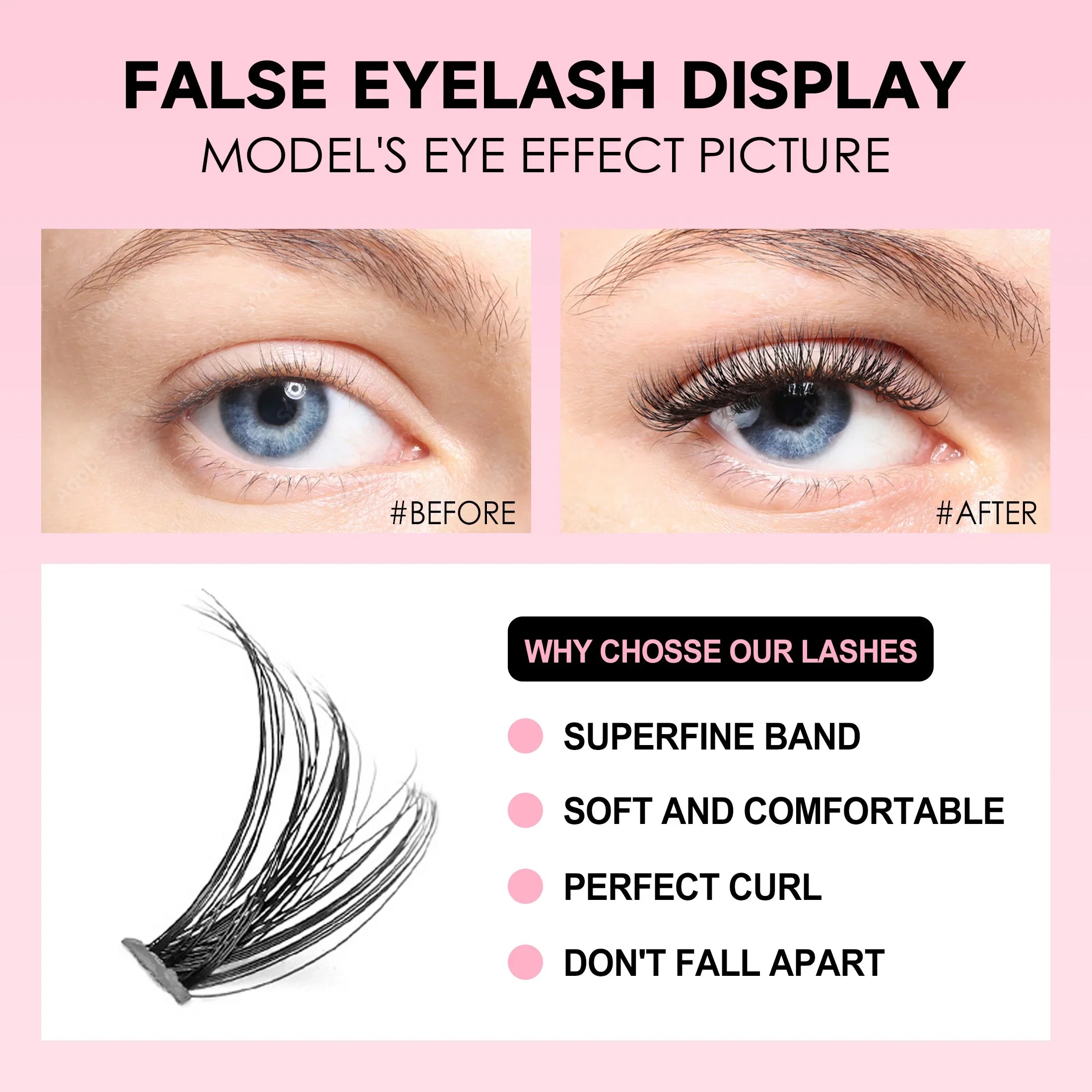 200 PCS DIY Lash Extension Kit