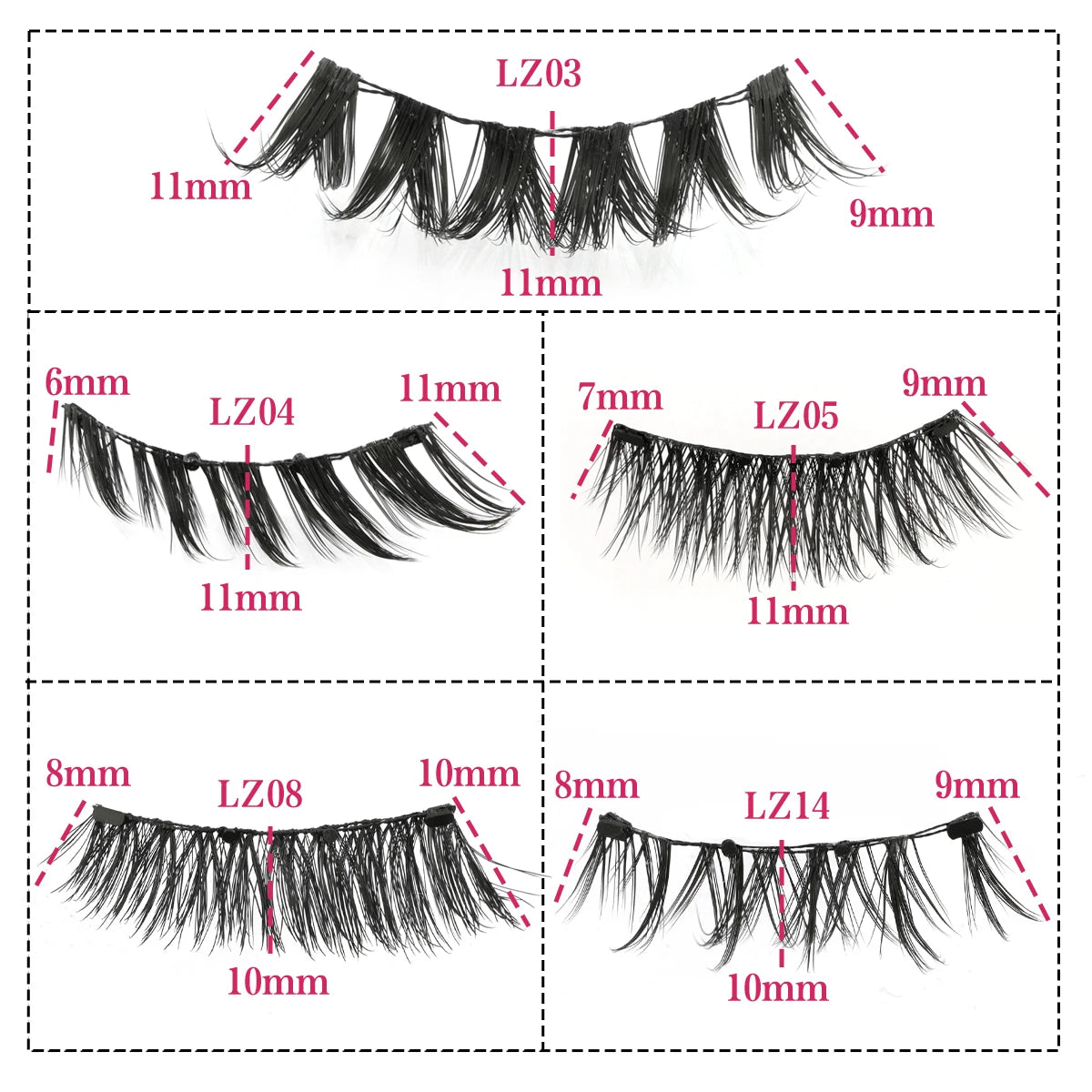 Reusable Magnetic Lash Set