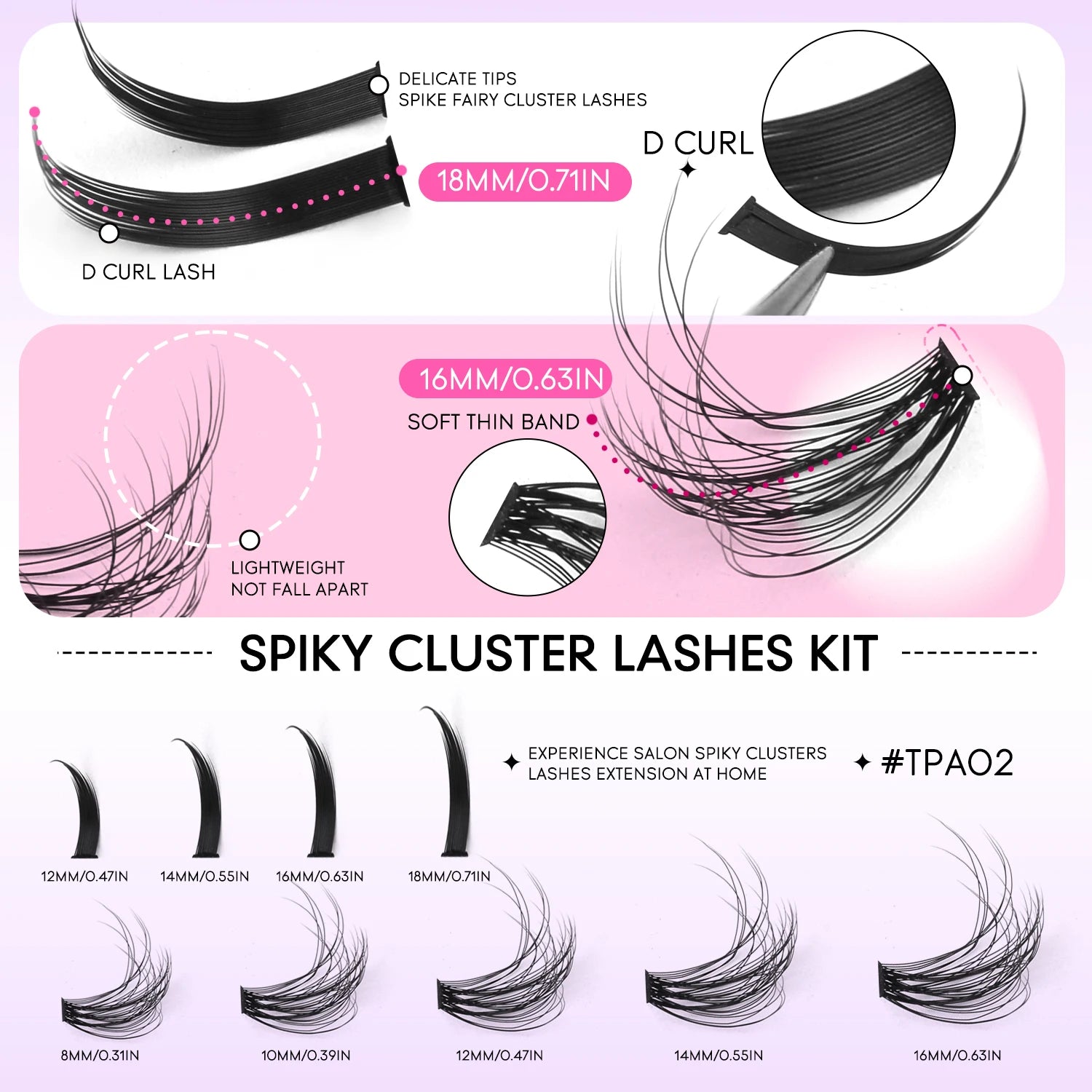 GROINNEYA Manga Lash Clusters Kit