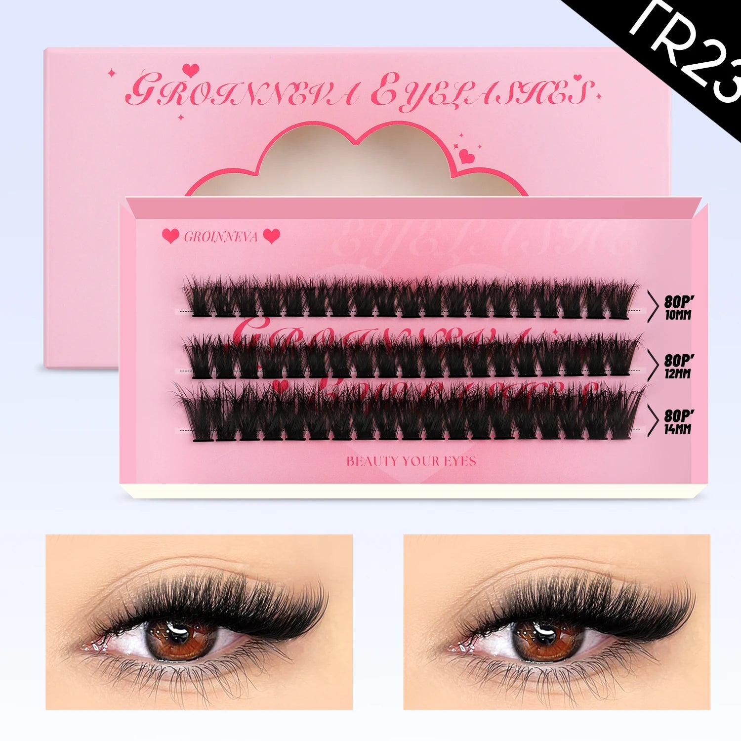 GROINNEYA Manga Lash Clusters Kit